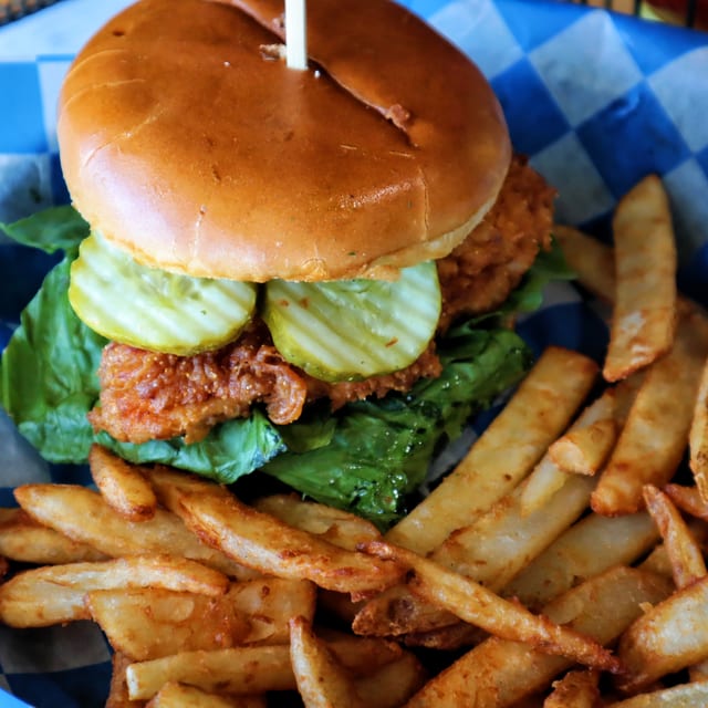 Cluckin' Chicken Sandwich.