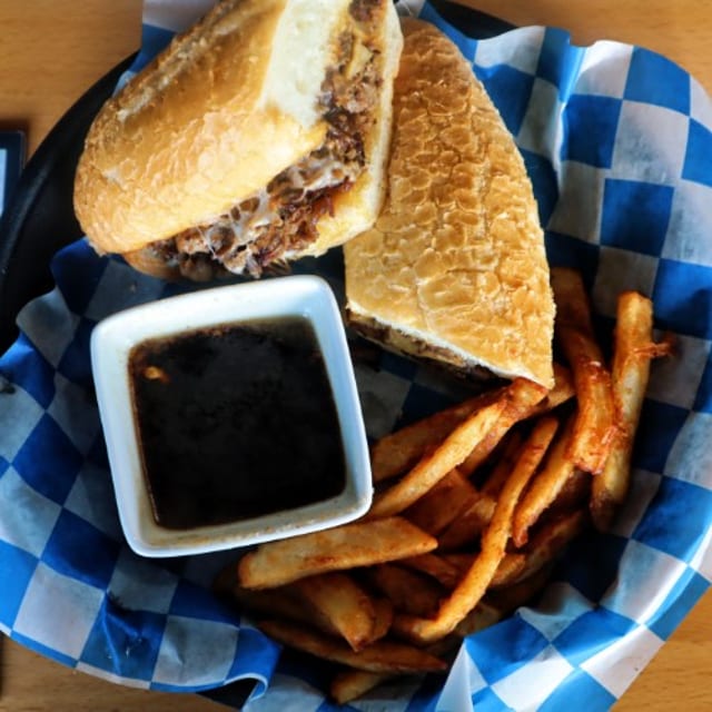 French Dip Sandwich.