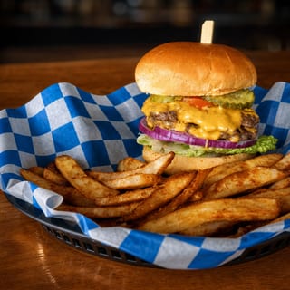 Double Smashed Cheese Burger