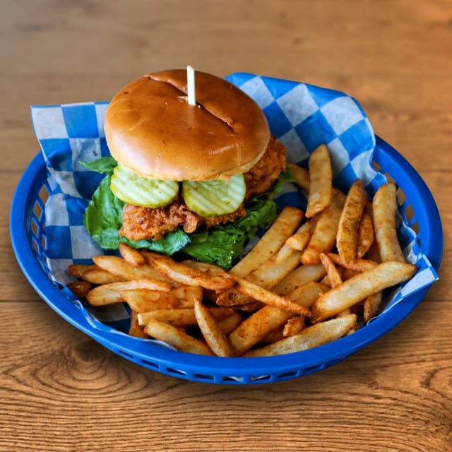 Cluckin' Chicken Sandwich.
